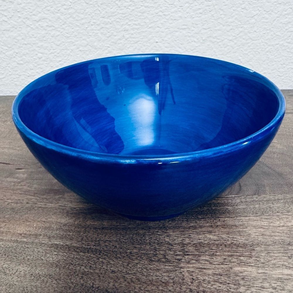 Pottery Barn Colorful Serve Blue Mixing Serveware Bowl